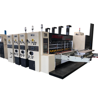 high speed printing slotting die-cutting with vibrator stacker