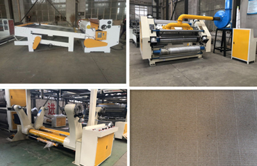 F flute single facer machine testing 