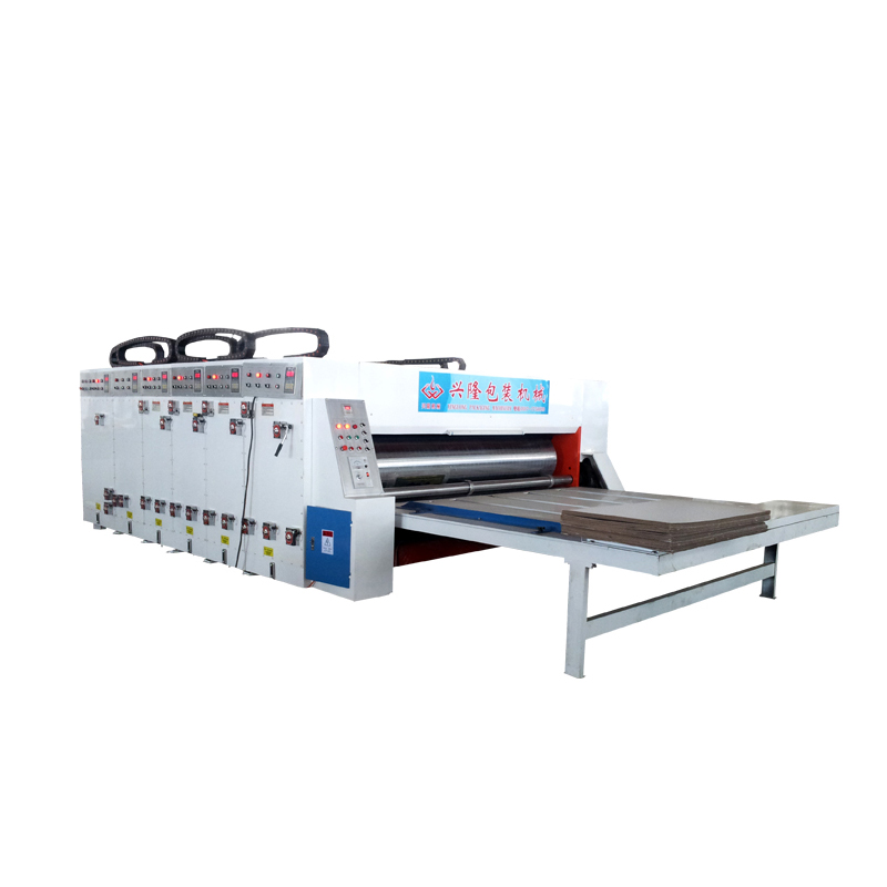 Low investment for new carton factory chain feeding flex printing slotting machine