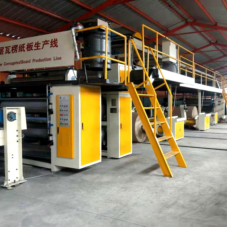 china factory price steam heating 3 layer 5 layer flute corrugated cardboard production line