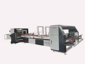 Auto Folder gluer with PP strapping machine