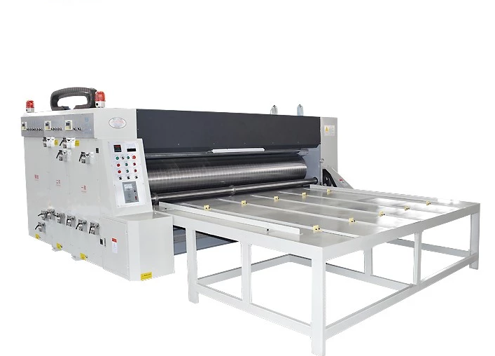 Semi automatic carton making flexo paper board printer machine