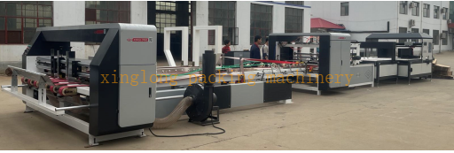 High quality AFG Series automatic folder gluer machine with PP Strapping machine
