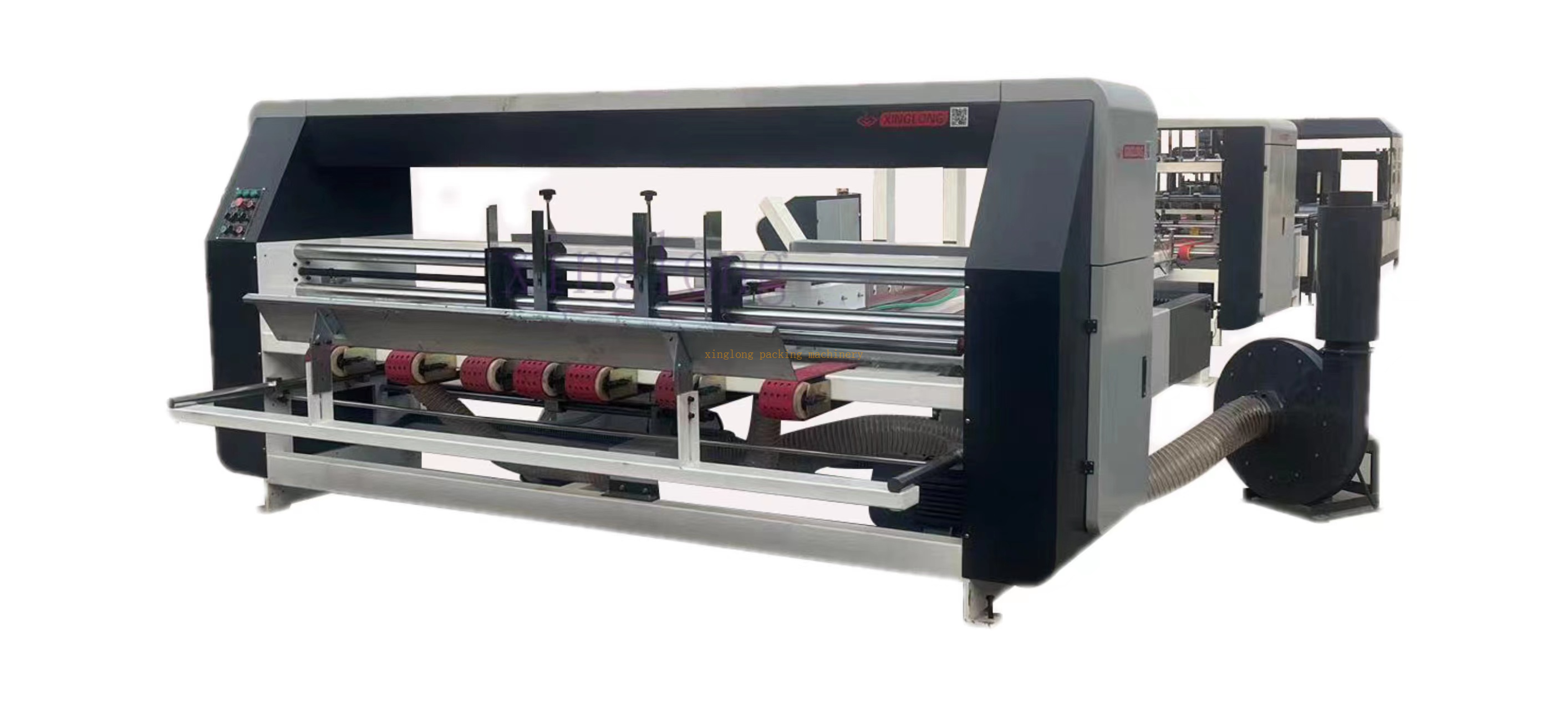 Automatic folder gluer machine and PP strapping inline