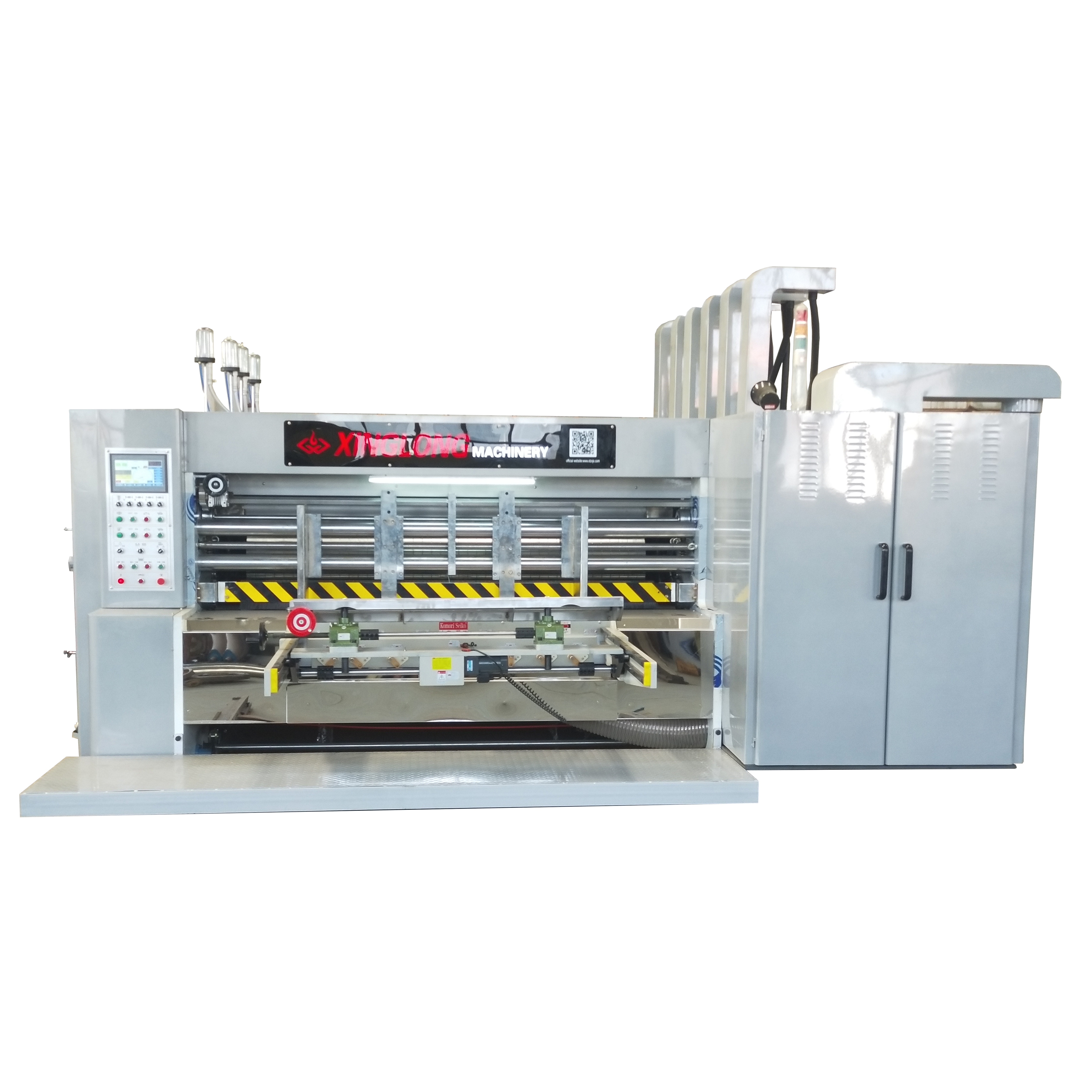 Hot sale & high quality high speed flexo printing & slotting & rotary die cutting machine