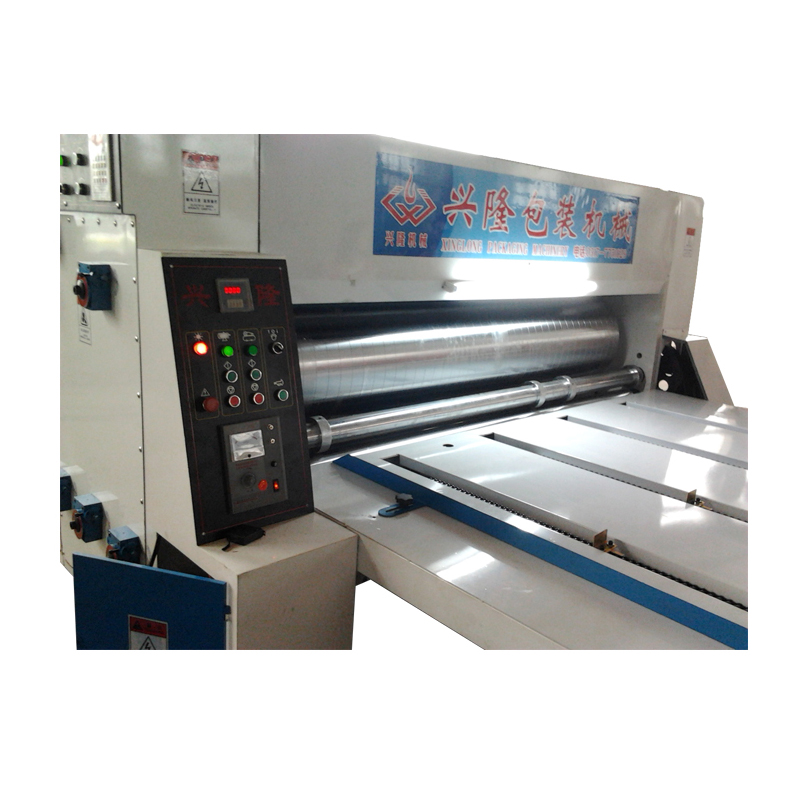 Semi-automatic 4 color flexo die cutting and printing machine
