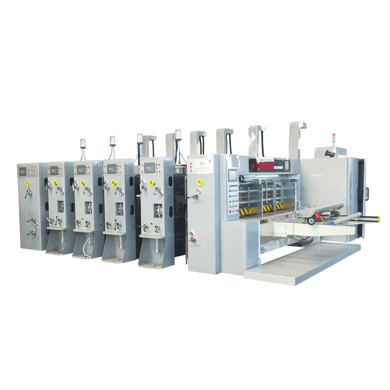 Hot sale & high quality high speed flexo printing & slotting & rotary die cutting machine