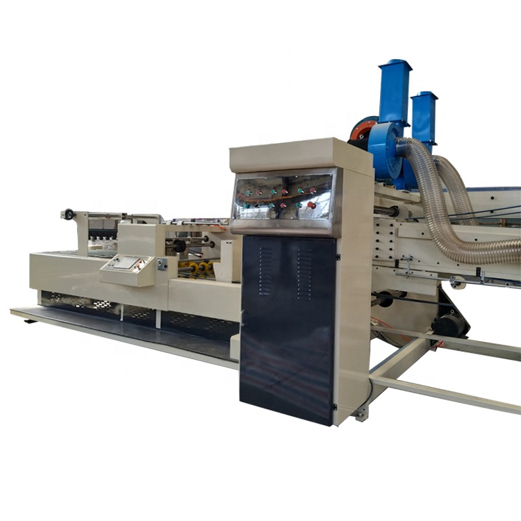 full automatic carton machine Flexo Printing printer slotter Folder Gluer & Strapping in line