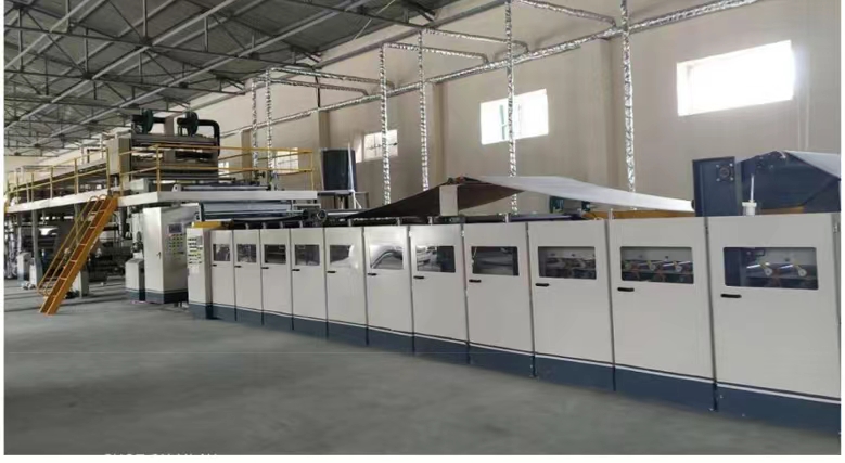 Double Facer Machine for 5ply corrugated cardboard production line