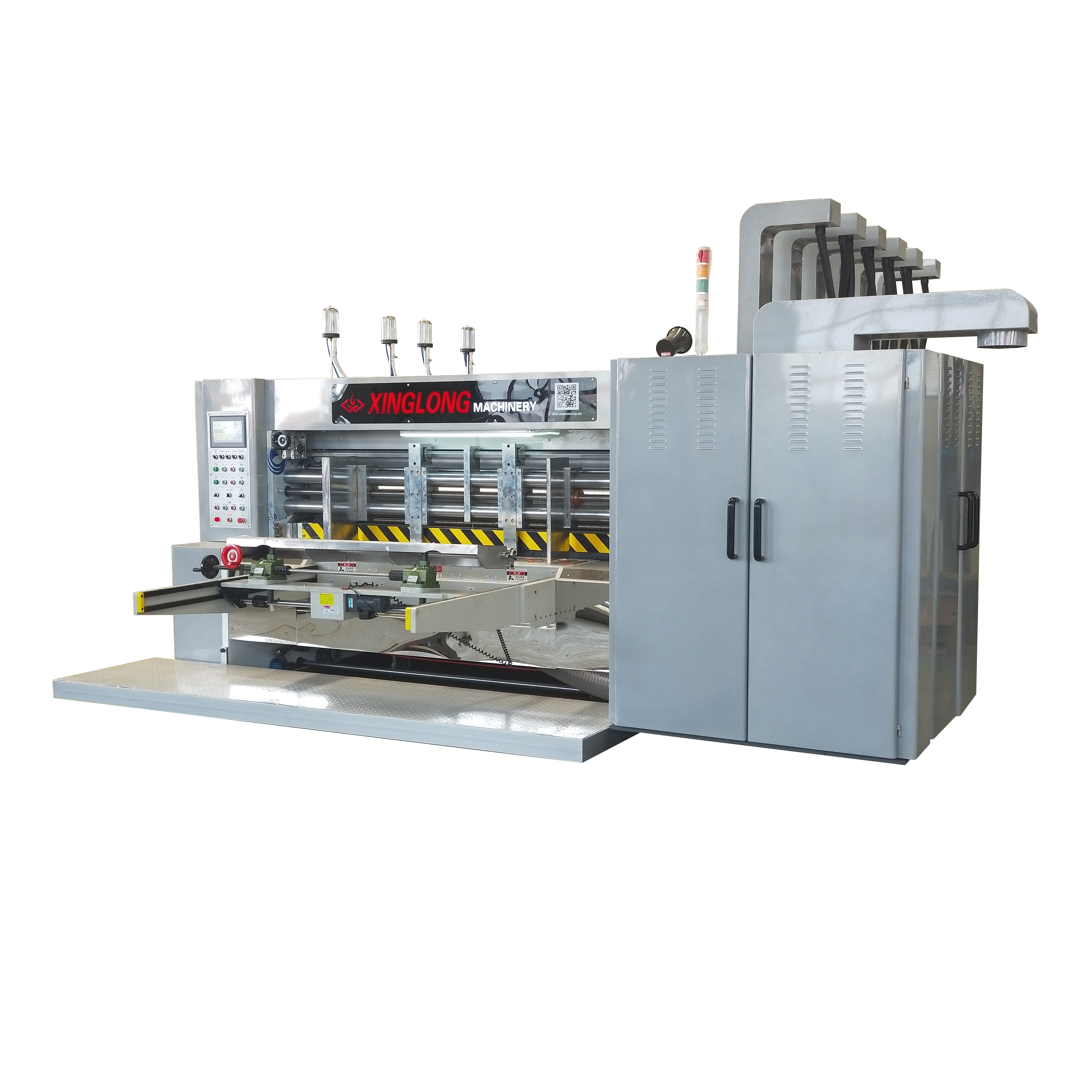Hot sale & high quality high speed flexo printing & slotting & rotary die cutting machine