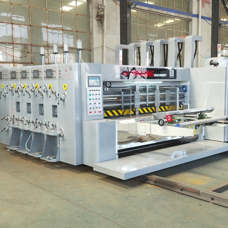 High speed corrugated cardboard flexo printing slotting die-cutting machinery