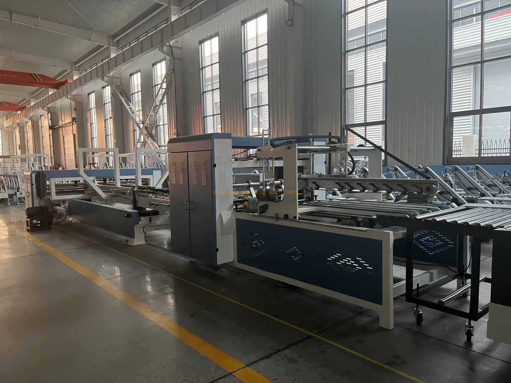 High quality Auto folder gluer and PP stapping inline