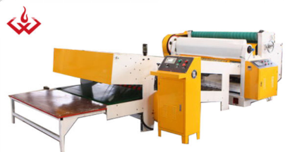 NC Reel sheet cutter with stacker