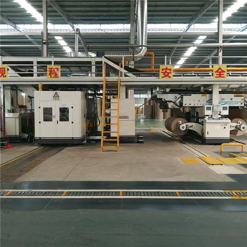 High Speed WJ300-2500-Ⅱtype five layer corrugated cardboard production line