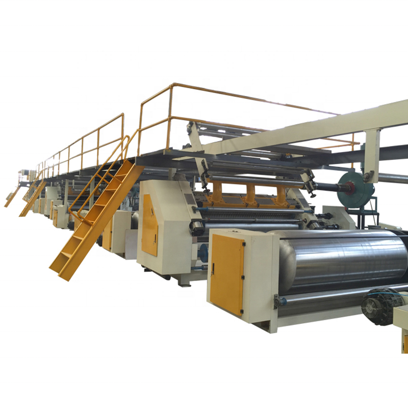 china factory price steam heating 3 layer 5 layer flute corrugated cardboard production line