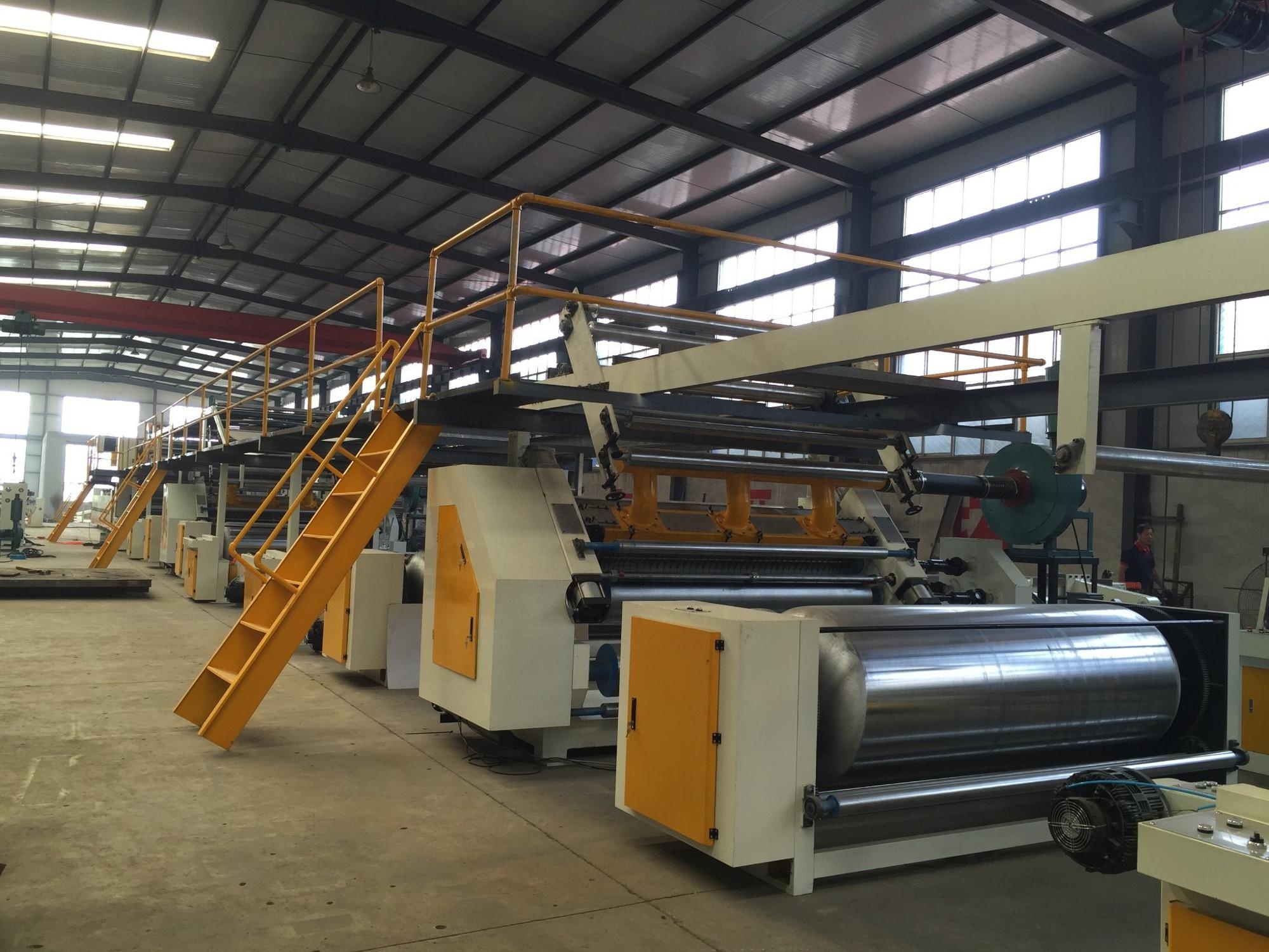 Factory price Fully automatic high speed 3 5 7 ply corrugated cardboard production line carton box making machine