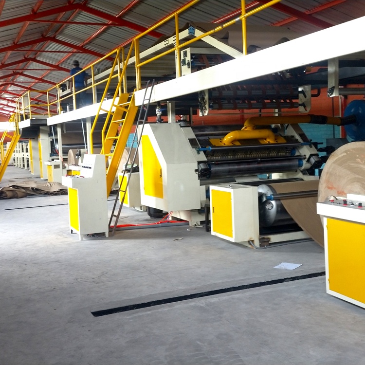 China manufacturer 1600mm B flute corrugated cardboard production machine