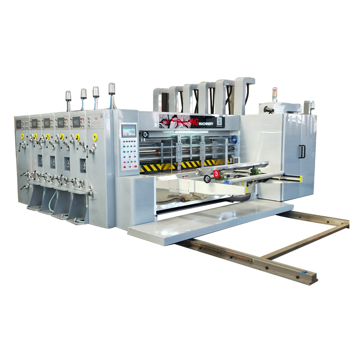 High speed corrugated cardboard carton box printing slotting machine