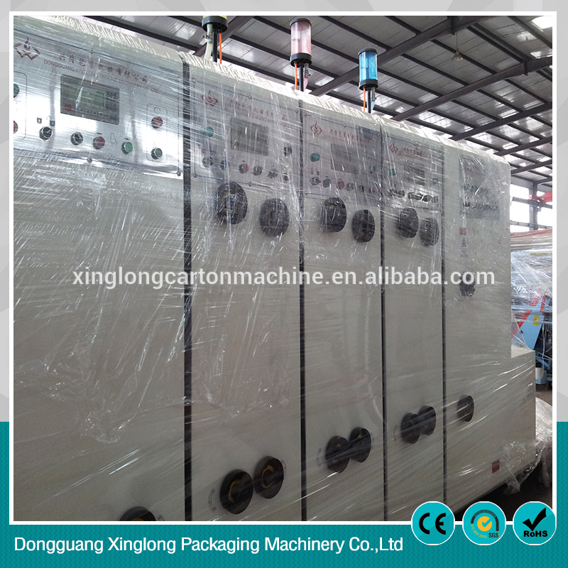 Five color automatic printing slotting machine