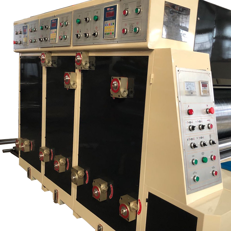 Reliable quality semi automatic flexo printing machine 2 3 4 color printer slotter die cutter